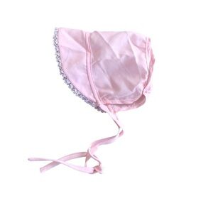 🌵Vintage Baby Girl Infant Light Pink Prairie Bonnet🌵